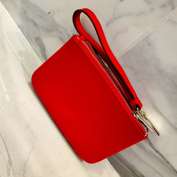 FURLA Red Leather Wristlet - Picture 3 of 4
